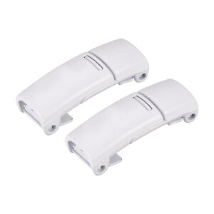 シューレースバックル 靴紐留め具 シューレース留め具 亜鉛合金 マグネット式 タイロックなし 着脱簡単 27 x 11 x 8mm ホワイト 1ペア入り