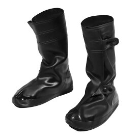 VOCOSTE 防水靴カバー 再利用可能 レインシューズカバー 滑り止めレインブーツ靴カバー プロテクター ブラック サイズ 2XL 1ペア入り