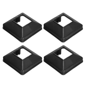 PATIKIL 4�Z�b�g�̃t�F���X�|�X�g�X�J�[�g 1.6 x 1.6�C���`�̃X�N�G�A�X�v���b�g�X�^�C���f�b�L�|�X�g�x�[�X�J�o�[�v���X�`�b�N�t�����W�x�[�X�V���[ �肷��t�F���X�K�i�肷��|�[�`�p�e