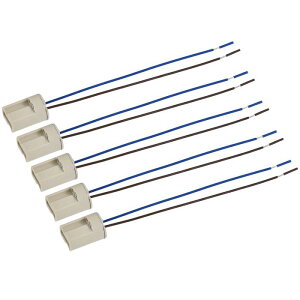 �d���\�P�b�g G9 AC 250V 2A 15 cm���� LED�����v�x�[�X�z���_�[ �Z���~�b�N�z���C�g 10��