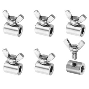 PATIKIL 6 mm�z�[�� ���C���[���[�v�N���b�v 6�� 304�X�e�����X�| �P�� ��Q����N�����v�t�@�X�i�[�l�W �|���p �V���o�[