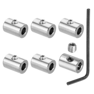 PATIKIL 7 mm�z�[�� ���C���[���[�v�N���b�v�Z�b�g 6�� 304�X�e�����X�| �P�� ���b�N�P�[�u���N�����v�N���b�v M6�Z�p�l�W�X�p�i�t�� �P�[�u���p��p �V���o�[
