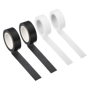 PATIKIL zOtBbNae[v 15 mm x 10 M 4[ Ȑڒ }XLOV[ DIYA[gNtgbsOp zCg ubN