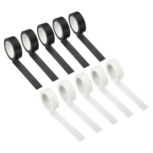 PATIKIL zOtBbNae[v 15 mm x 10 M 10[ Ȑڒ }XLOV[ DIYA[gNtgbsOp zCg ubN