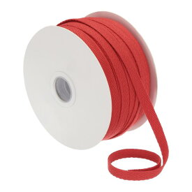 PATIKIL 綿ツイルテープ 1/4" 50ヤード 100% 綿リボン バイアスバインディングテープ ヘリンボーンウェビング お裁縫 ギフトラッピング 用 赤
