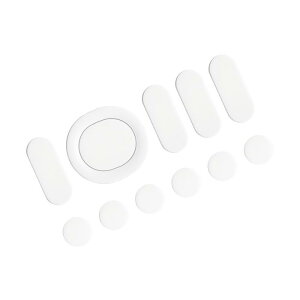 PATIKIL G304�Q�[�~���O�}�E�X�p�̊ۂ��Ȑ��G�b�W�}�E�X�t�B�[�g�X�P�[�g�p�b�h0.6mm�ƃN���[�j���O�y�[�p�[ �z���C�g 11��/1�Z�b�g
