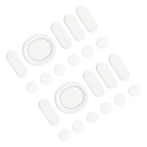 PATIKIL G304�Q�[�~���O�}�E�X�p�̊ۂ��Ȑ��G�b�W�}�E�X�t�B�[�g�X�P�[�g�p�b�h0.6mm�i�N���[�j���O�y�[�p�[�t���j�z���C�g11��/2�Z�b�g