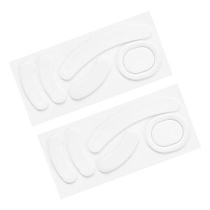 PATIKIL G PRO���C�����X�Q�[�~���O�}�E�X�p�̊ۂ��Ȑ��G�b�W�̃}�E�X�t�B�[�g�X�P�[�g�p�b�h0.8mm�i�N���[�j���O�y�[�p�[�t���j�z���C�g5��/2�Z�b�g�̌����p�}�E�X�t�B�[�g