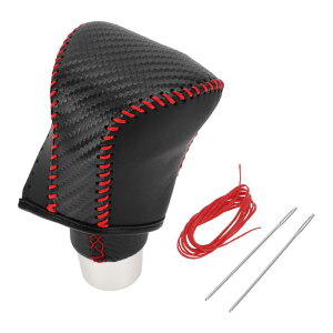 A ABSOPRO GE-AR SHIF-T Knob Cover for LexusɑΉ L600 2022-2023 Anti-Slip  CAR-BOn Fiber bh STi-ck SHIF-Ting HA-Ndle Protector Faux Leather 1 Pc