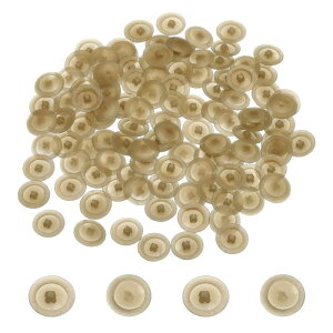 スクリューキャップ 108個12mm - プラスチック製自己攻釘用キャップカバー 直径7-8mm フラットフィリッ プススクリュー用装飾カバーホールプラグ(シャンパン)