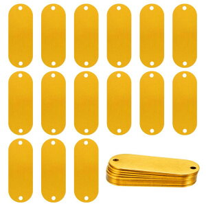 M METERXITY 25�p�b�N �󔒌��^�O 2" x 0.75" x 0.04"( L x W x T ) �����p�����X�^���s���O�� �A���~�^�O ����/ DIY/ �����N���t�g�p 2�� ���t�� [�C�G���[]