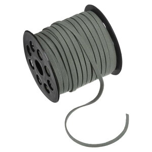 M METERXITY フェイクスエードレザーコード 50ヤード5mmフラットスエードレザーレース フェイクレザーコード ジュ エリーメイキング/ DIYハンドメイドクラフト/ネックレス/ブレスレット用のスエ