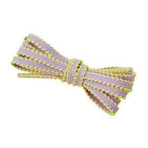 Elerevyo Flat Colorful Shoelaces Work Boot Laces Fashion Shoe Laces for Sneakers 2 Pairs Light Purple-Yellow 140cm/55.12