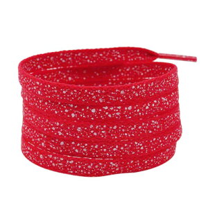 Elerevyo Print Flat Shoelaces for Sneakers Colorful Shoe Laces Art Printed Pattern Shoestring 2 Pair Red 80cm/31.50