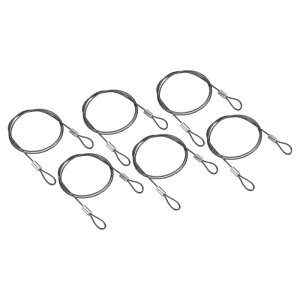 PATIKIL 50 cm ���S�Z�L�����e�B�P�[�u�����C���[ 6�� �X�e�����X�| 50 cm x 1.5 mm ����Ɩ����[�v �_�u�����[�v�t�� DJ�Ɩ� �ו����b�N�p
