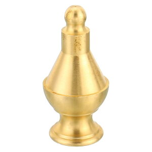 PATIKIL M10スレッド ランプフィニアルキャップノブ 真鍮 ランプシェードハープトップネジキャップ 装飾照明器具 テーブルランプ用 フロアランプ用 24.5x52 mm