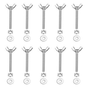 PATIKIL M6-1 x 45 mm �E�B���O�o�^�t���C�X�N�����[10��304�X�e�����X�X�`�[���E�B���O�i�b�g����у{���g�}�V���t�@�X�i�[�T���n���h�X�N�����[�d�q�@��DIY�c�[���p�V���o�[