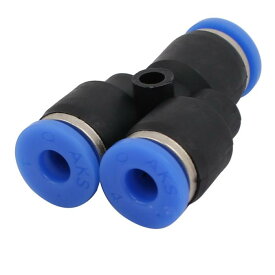 空気圧クイックフィッティング 3ポート Y字型コネクタチューブ パイプ気流 直径 4mm