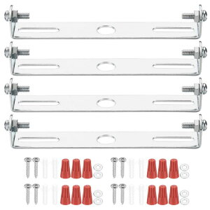 PATIKIL 110mm (4.33") ユニバーサルライト取り付け スタンドキット 4セットライトクロスバーてんじょうライトプレート 壁ライトてんじょうライトペンダントシャンデリア用ネジ付き