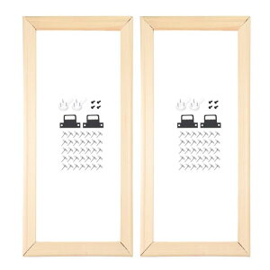 2��DIY�L�����o�X�X�g�����`���[�o�[ 18 x 8�C���`�̃L�����o�X �t���[���ؐ��t���[���L�b�g �I�C���y�C���g �v�����g �|�X�^�[�p�̊��ȃX�g�����`���[�t���[��