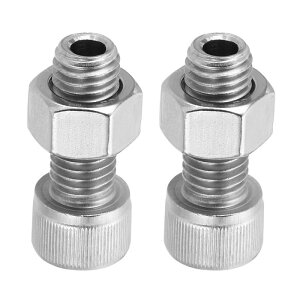 PATIKIL M12x30mm �Z�p���t���l�W 2�Z�b�g �~���` ����{���g�i�b�g�L�b�g �����v�˂� �؂�˂� �X���[�z�[���t�@�X�i�[ 304�X�e�����X�|