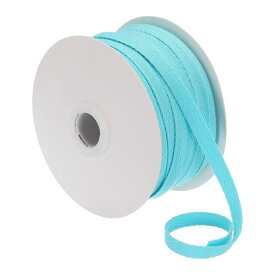 PATIKIL 綿ツイルテープ 1/4" 50ヤード 100% 綿リボン バイアスバインディングテープ ヘリンボーンウェビング お裁縫 ギフトラッピング スカイブルー