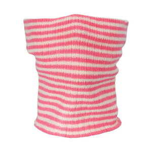 PATIKIL 冬のネックウォーマー 寒い天候用フェイスカバー 男性用ニットフリースネックゲーター 女性用スキースカーフ ピンク