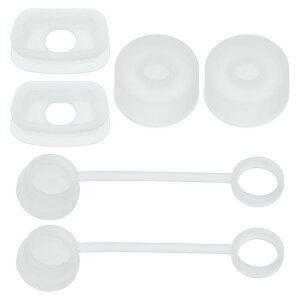 PATIKIL ストローカップ1.0 40oz / 30oz用のシリコン製こぼれ止めセットです。ストローカバーキャップ2個 スクエアこぼれ止め2個 ラウンドリークストッパー2個が含まれています。クリアカラーで