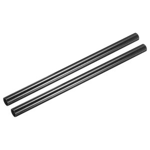 2本セット カーボンファイバーチューブ 16 x 18 x 330mm 光沢のある表面 ロール巻き 純粋なカーボンラウンドチューブ RC飛行機 マルチコプター クアッドコプター用