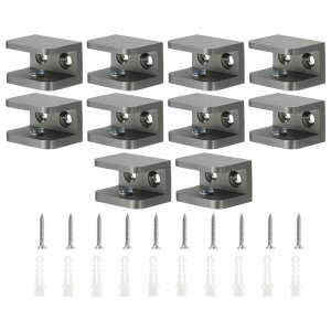 �K���X�I�N�����v 10�Z�b�g ���� �ώ��K���X�N���b�v�z���_�[ 10-12mm���K���X�p �T�|�[�g�u ���P�b�g �Œ�p�l��U�N�����v ��