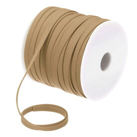 1/4インチ ダブルフォールドバイアステープ ポリエステル製 連続バイアステープで 縫製 縫い合わせ キルティング 裾付け バインディング クラフトに最適です（カーキ色 55ヤード）