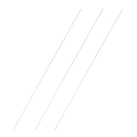 DIYクラフト用の1.5mmx400mm 304ステンレススチールの丸棒 3個