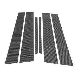 HOPESPANNER Chrysler�ɑΉ�300C 2011-2021�p�̃h�A�s���[�E�B���h�E�g���� �J�[�{���t�@�C�o�[EPattern�u���b�N �t�����g���A���E�p �A���`�X�N���b�`�X�e�b�J�[�s���[�|�X�g�J�o�[6��