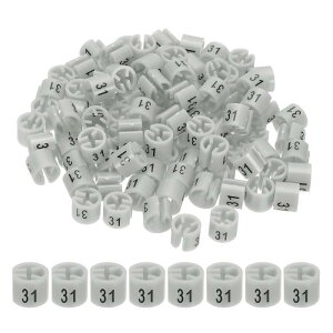 PATIKIL 100 mnK[}[J[ ԍ31^O 3 mmbhɃtBbg ߗރTCY^O nK[Nbv ی^J[R[hx ߗރnK[p O[