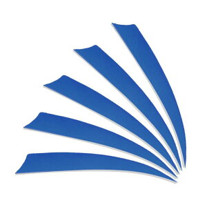 PATIKIL 4インチの矢の羽 25個入り 左翼の矢の羽 トルコの羽毛 DIYのターゲットシューティング 狩猟用のアーチェリーアクセサリー ライトブルー