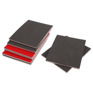 TUCKBOLD 8個5.51 x 4.33インチP1000サンディングスポンジファインサンディングパッド金属木材乾壁壁石自動車塗料プラスチックDIY 0.2インチ