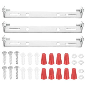 PATIKIL 140 mm ユニバーサル照明器具取り付けブ ラケットキット 3セット ライトクロスバー シーリングライトプレート ネジ付き 壁ライト シーリングライト ペンダント シャンデリア用