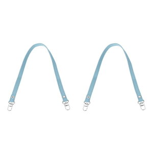 PATIKIL レザーパースハンドルストラップ 2個 26" レザーパースストラップ交換用 DIY 女性クラッチバッグ ハンドバッグ トップハンドルストラップ 修理アクセサリー ブルー