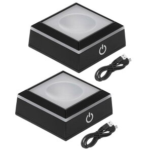 PATIKIL LED Cgx[X ~߃XNGAfBXvCX^h 2 LED 6Ɩ[h }`J[ O[邢x[X KX{[ 3D  p[eB[fR[Vp 