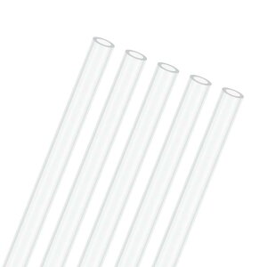 M METERXITY 5�p�b�N�̃N���A�v���X�`�b�N�`���[�u 4mm[0.16"]���a×6mm[0.24"]�O�a�̍��ϏՌ������|���J�[�{�l�[�g�ۃp�C�v ������/�Ɩ�/������/�͌^�p �v���X�`�b�N�`���[�r���O[245mm/10IN]