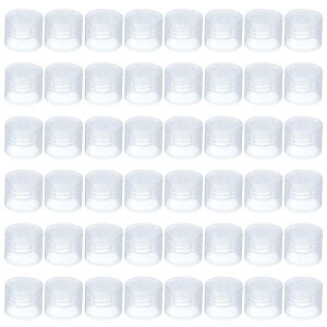 PATIKIL 24/410 リプレースメントフリップキャップ 48個入り 内径0.9" プラスチック再利用可能なボトル 蓋 ペイントディスペンシング スク イーズ シャンプー 飲料ボトル用 クリア