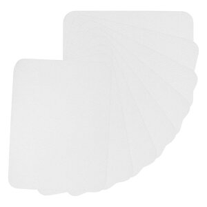 PATIKIL ファブリックアイロンパッチ 8枚セット 5x4" 内外両面強力接着剤 100%コッ トン製修理パッチキット 衣類 修理と装飾用 ホワイト