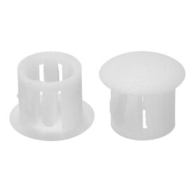 PATIKIL 10mm（3/8"）プラスチック製ホールプラグ 60個セット フラッシュタイプ 丸いホールプラグカバー テーブル キッチンキャビネット 家具用 ホワイト