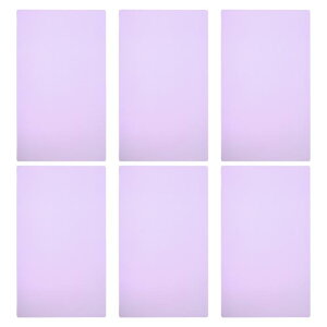PATIKIL A4サイズ ガイド読書シート 6個 補正照明ジェルフィルター 色付きオーバーレイ 透明カラーフィルム 教室 フォトスタジオ用 パープル