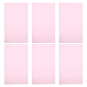 PATIKIL A4サイズ ガイド読書シート 6個 補正照明ジェルフィルター 色付きオーバーレイ 透明カラーフィルム 教室 フォトスタジオ用 ピンク