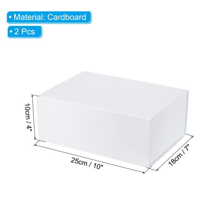 楽天市場】PATIKIL 25x18x10 cm 蓋付きギフトボックス 2個 磁気閉鎖 