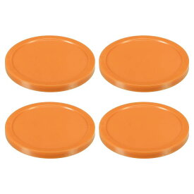 PATIKIL エアホッケーパック 3.2" ゲームテーブル用 交換用パック 4個セット オレンジ色