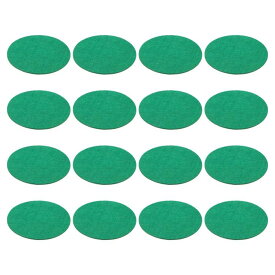 PATIKIL エアホッケーマレットフェルトパッド94mm ゲームテーブル用 16個 エアホッケーフェルトプッシャーパッド交換品 緑