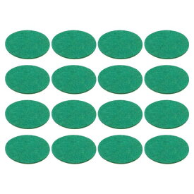 PATIKIL エアホッケーマレットフェルトパッド59mm ゲームテーブル用 16個 エアホッケーフェルトプッシャーパッド交換品 緑