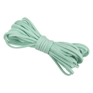 PATIKIL 5.5ヤード×3 mm フェイクスエードレザーコード ブレスレット ネックレス ビーズ作り DIYクラフト用 レザーレースストリング ライトブルー